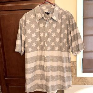 Men’s button down flag cotton shirt
